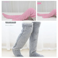 Fuzzy Over Knee High Winter Warm Socks