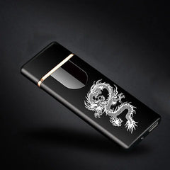 Windproof Electronic Ultra Thin USB Cigarette Lighter