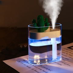 Cactus Ultrasonic Air Humidifier & Essential Oil Diffuser