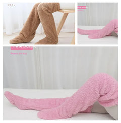 Fuzzy Over Knee High Winter Warm Socks