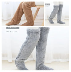 Fuzzy Over Knee High Winter Warm Socks