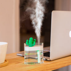 Cactus Ultrasonic Air Humidifier & Essential Oil Diffuser