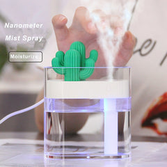 Cactus Ultrasonic Air Humidifier & Essential Oil Diffuser